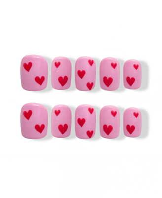 Polka Heart · Finger Nail