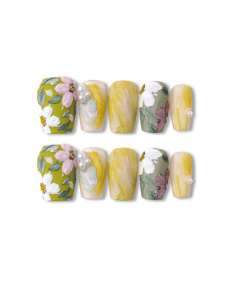 Petal Whisper · Handmade Press-On Nail