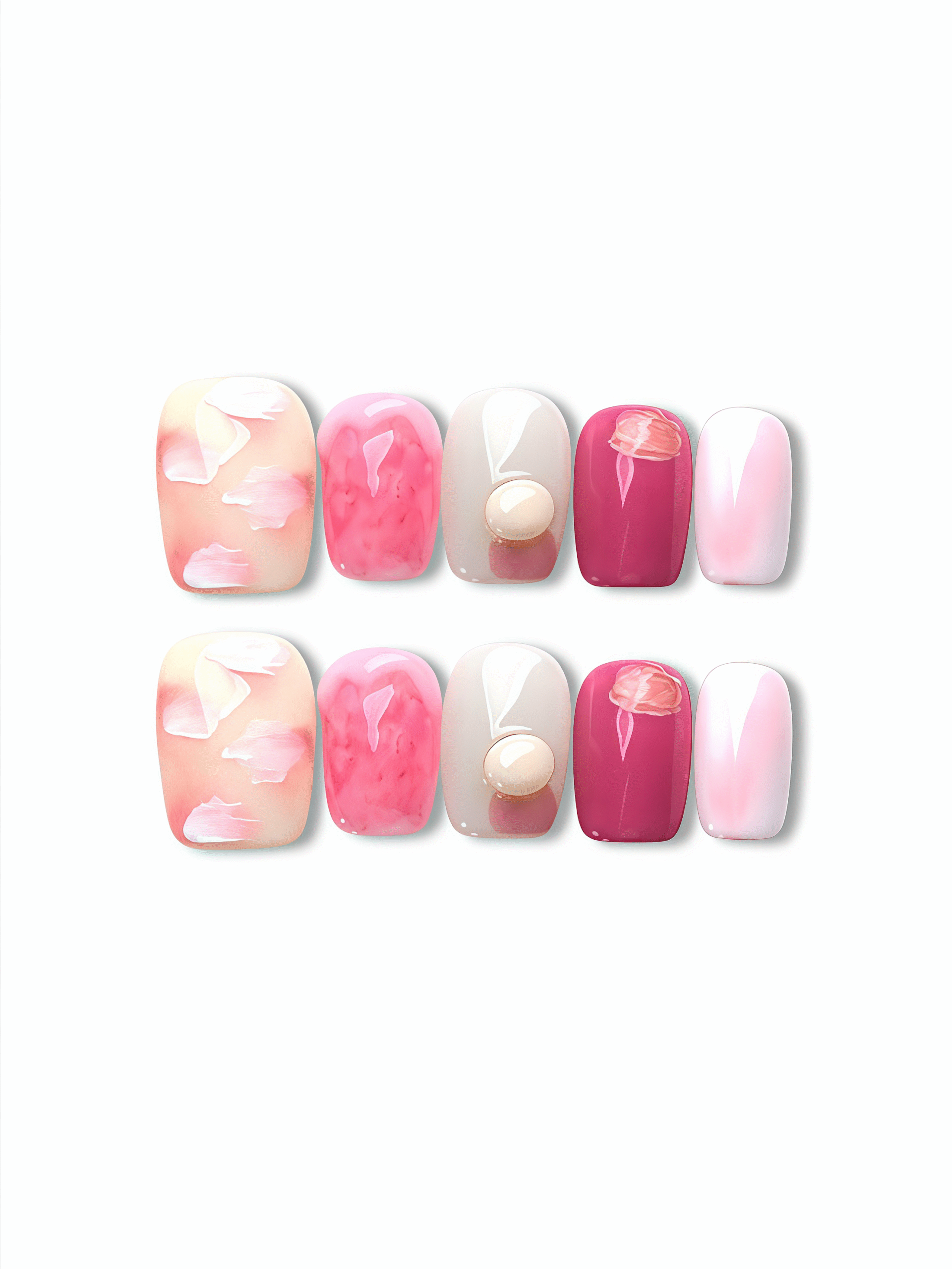 Ash Bloom · Handmade Finger Nail