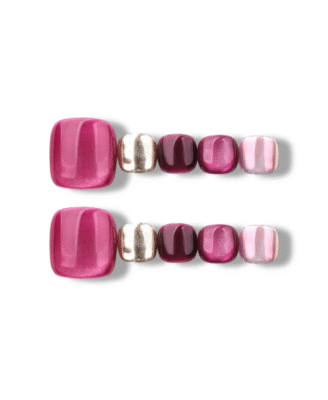 Rose Quartz · Handmade Toe Nail