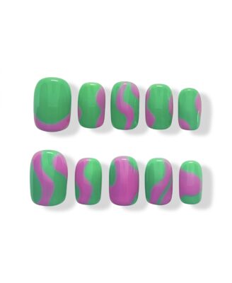 Neon Coral · Finger Nail