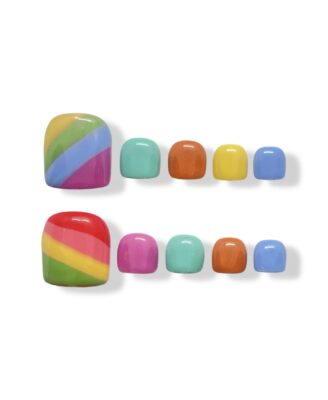 Rainbow Candy · Toe Nail