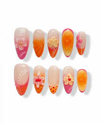 Grapefruit Rose · Finger Nail