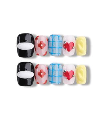 Candy Ribbon · Handmade Finger Nail