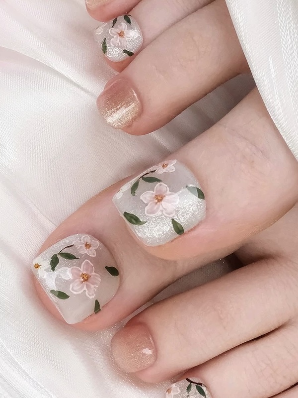 Dreamy Fog · Handmade Toe Nail - Image 4