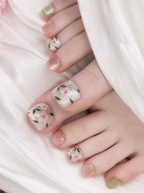 Dreamy Fog · Handmade Toe Nail - Image 2