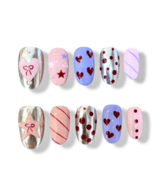 Heart Flutter · Handmade Finger Nail