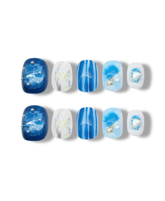 Ocean Dip · Handmade Finger Nail