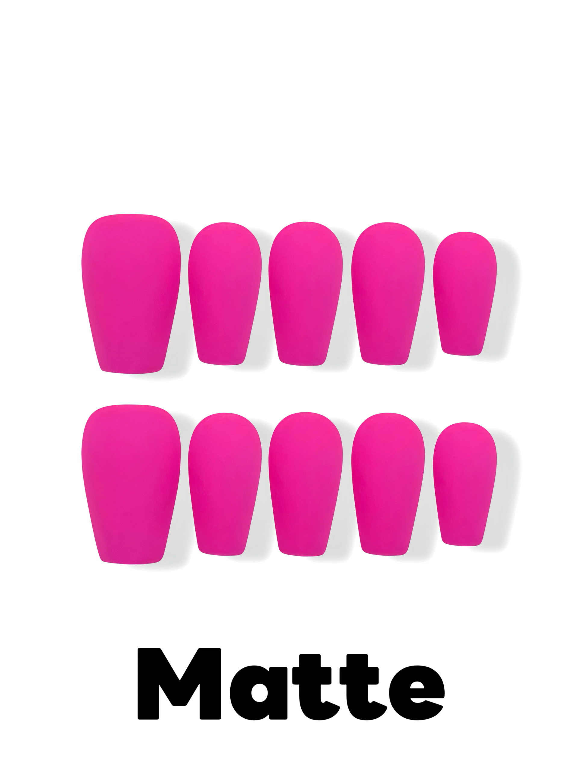 Pure Color · Medium Coffin Customization Press-on Nails - Image 6