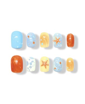 Summer Beach · Handmade Finger Nail