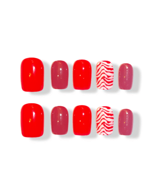 Lava Flame · Handmade Finger Nail