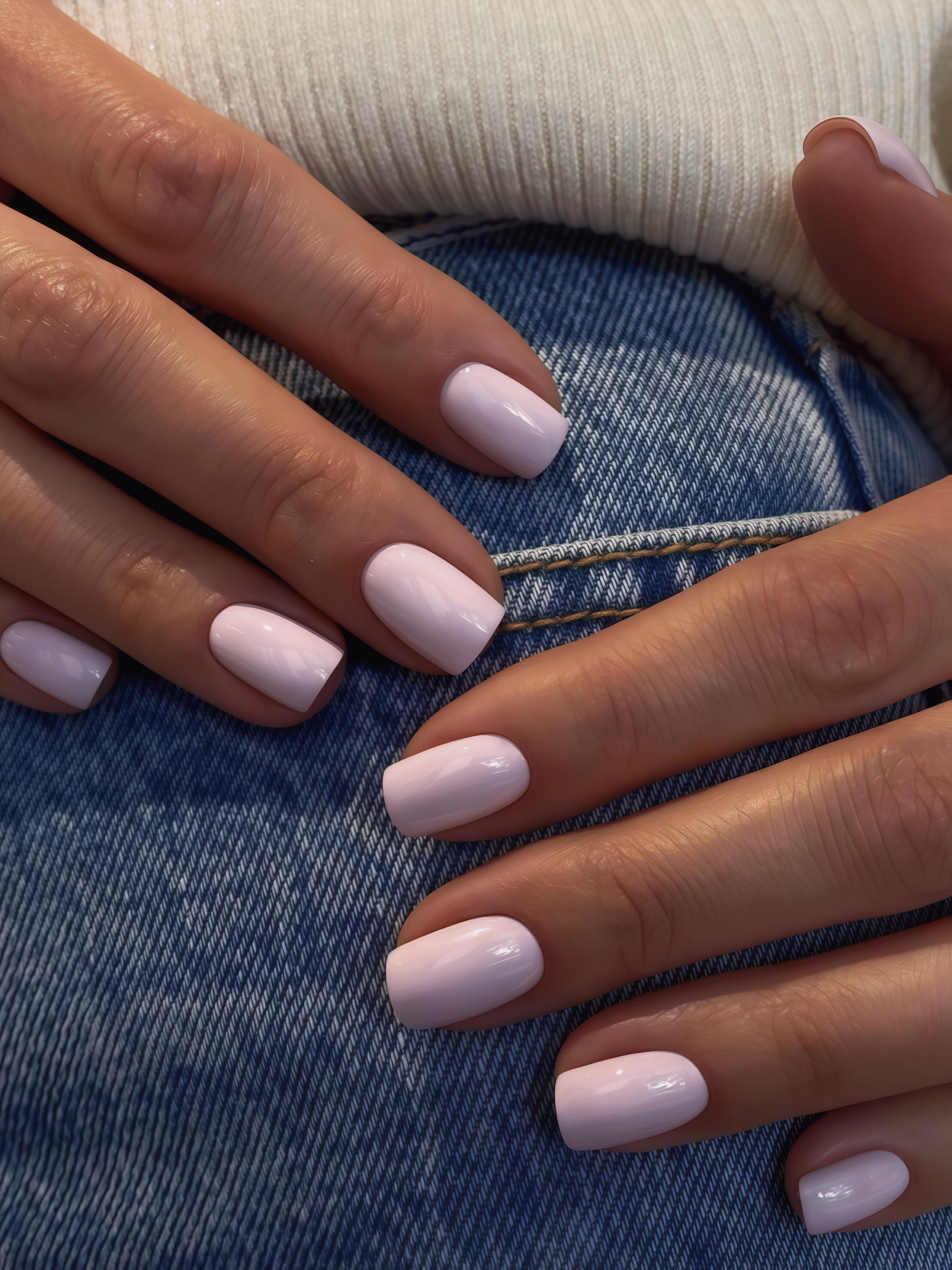 Pure Color · Short Square Customization Press-on Nails - Image 3