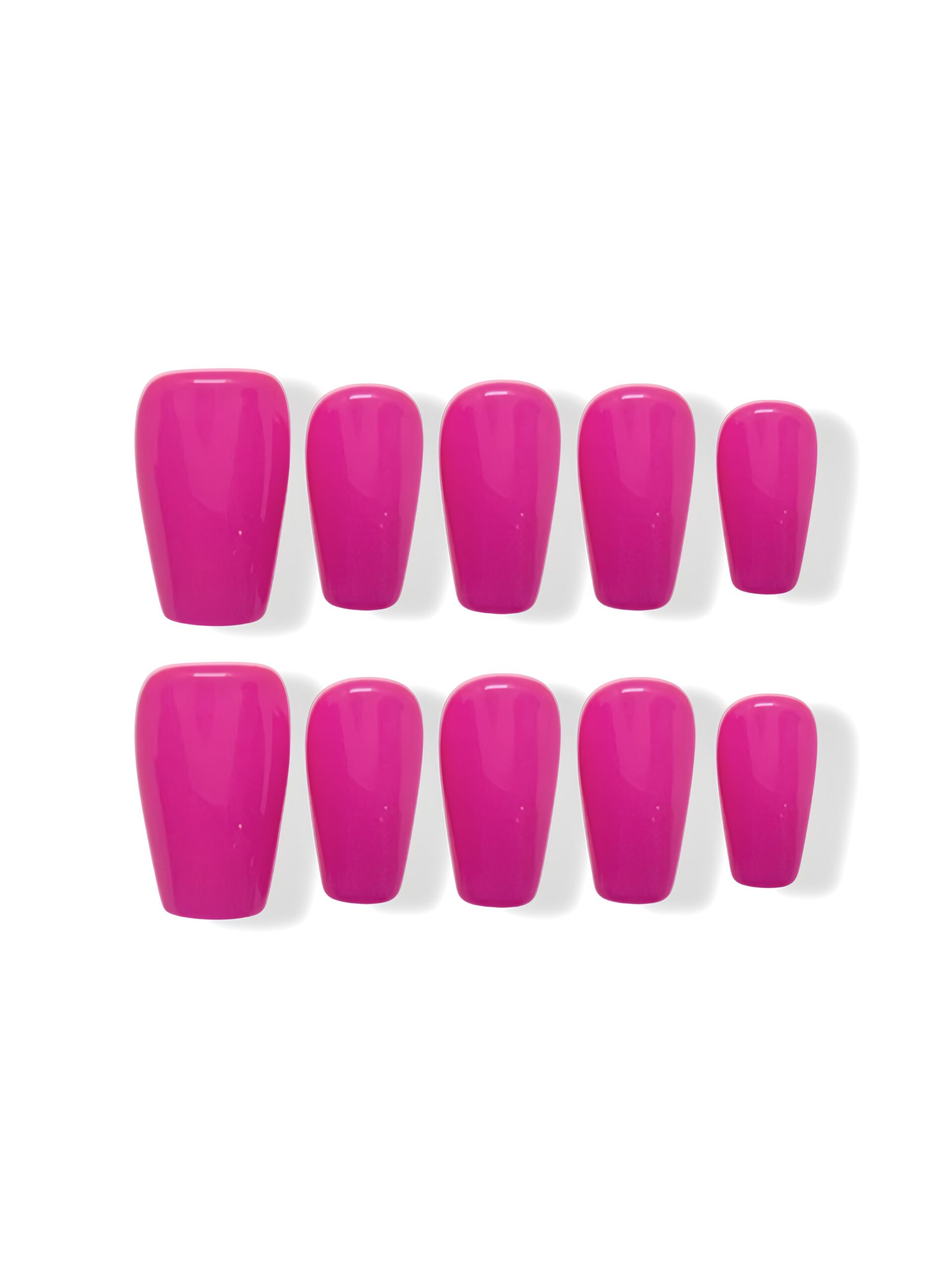 Pure Color · Medium Coffin Customization Press-on Nails