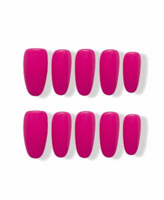 Pure Color · Medium Round Customization Press-on Nails