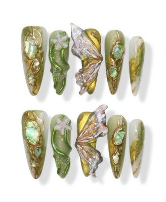 Lingering Floral · Finger Nail