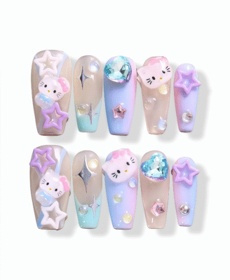 Macaron Kitty · Finger Nail