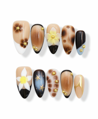 Geometric Floral · Finger Nail