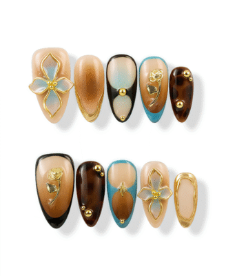 Vintage Floral · Finger Nail