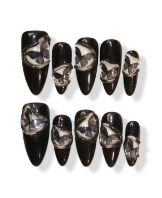 Black Butterfly · Finger Nail