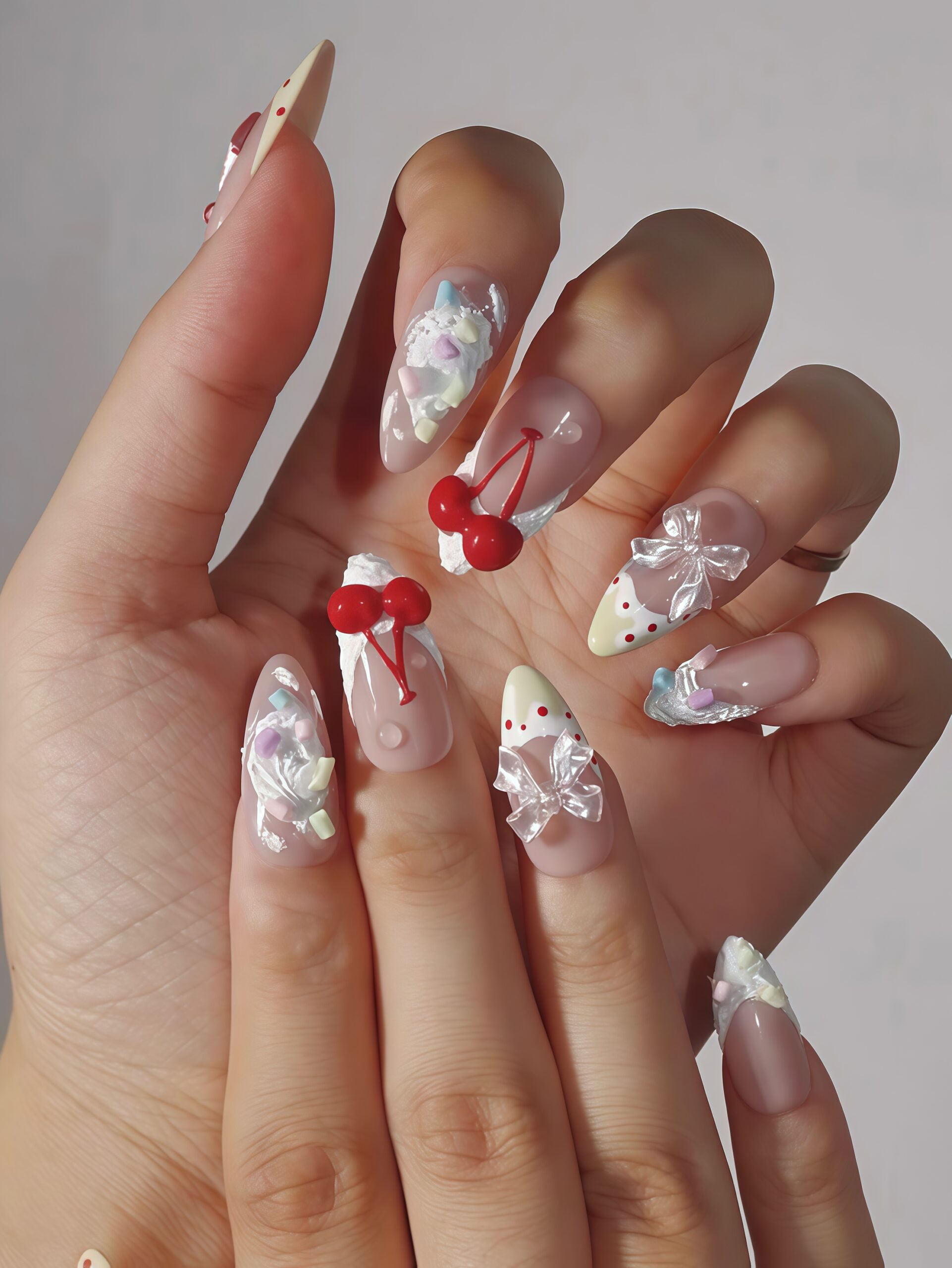 Cherry Cream · Finger Nail - Image 2