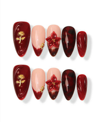 Gold Rose · Finger Nail