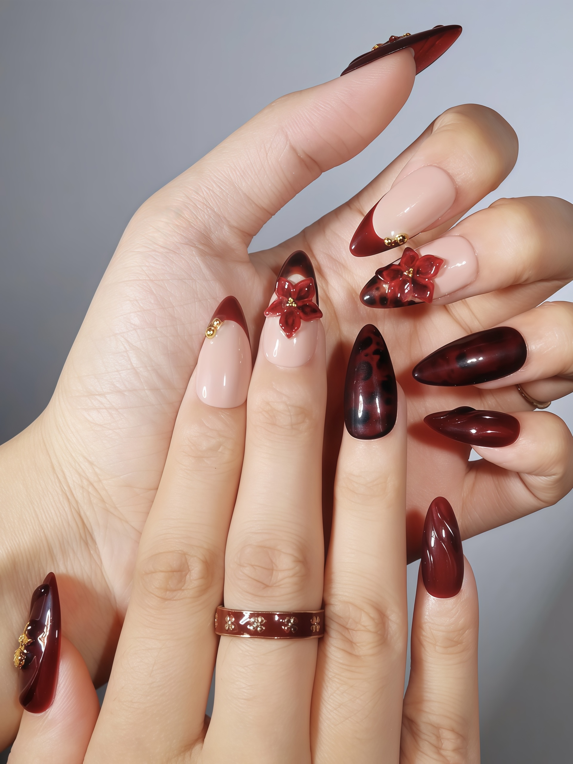 Gold Rose · Finger Nail - Image 4