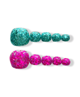 Neon Glow · Toe Nail