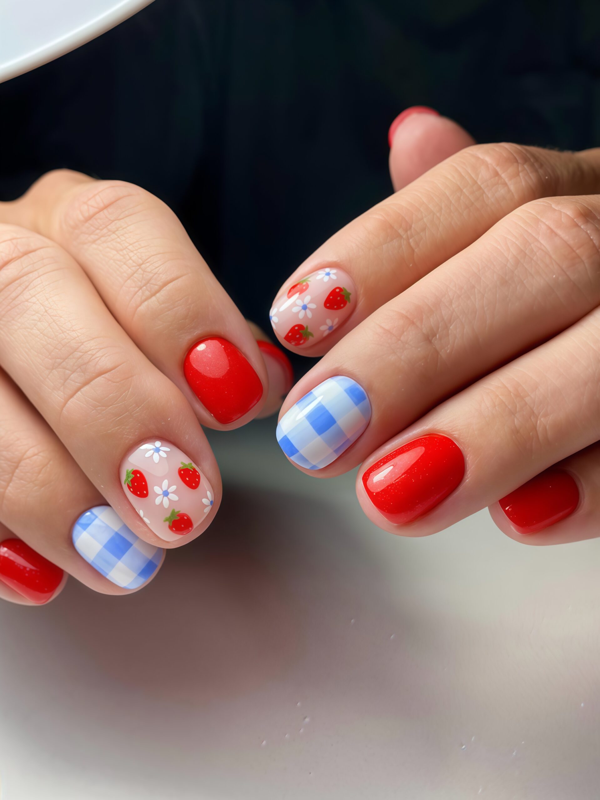 Strawberry Swirl · Finger Nail - Image 2